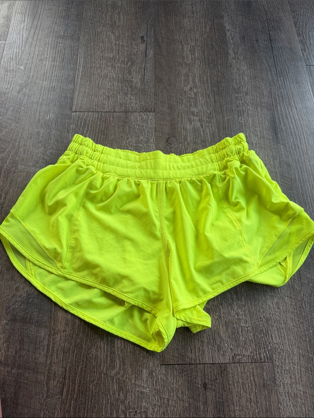 lululemon athletica Neon Yellow Athletic Shorts